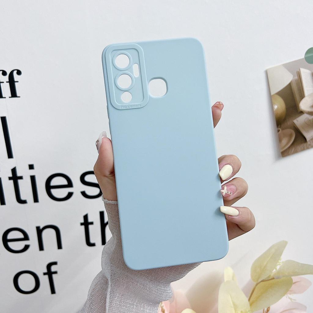 Однотонный чехол для телефона Infinix Hot 40 & Tecno Spark 10 Pro - Африканская модель