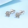 Real Moissanite 3CT Earrings Pass Diamond Tested 925 Sterling Silver Women Girls Birthday Party Stud Earrings Gift Jewelry