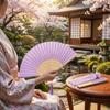 Wear Resist Silk Hand Fan Chinese Style Bamboo Hand Fan Classical Dance Fan  Home Decoration