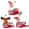 New Christmas Curtain Buckle Christmas Home Decorations Santa Claus Sonwman Window Ornament Decor Supplies Festival Kids Gifts