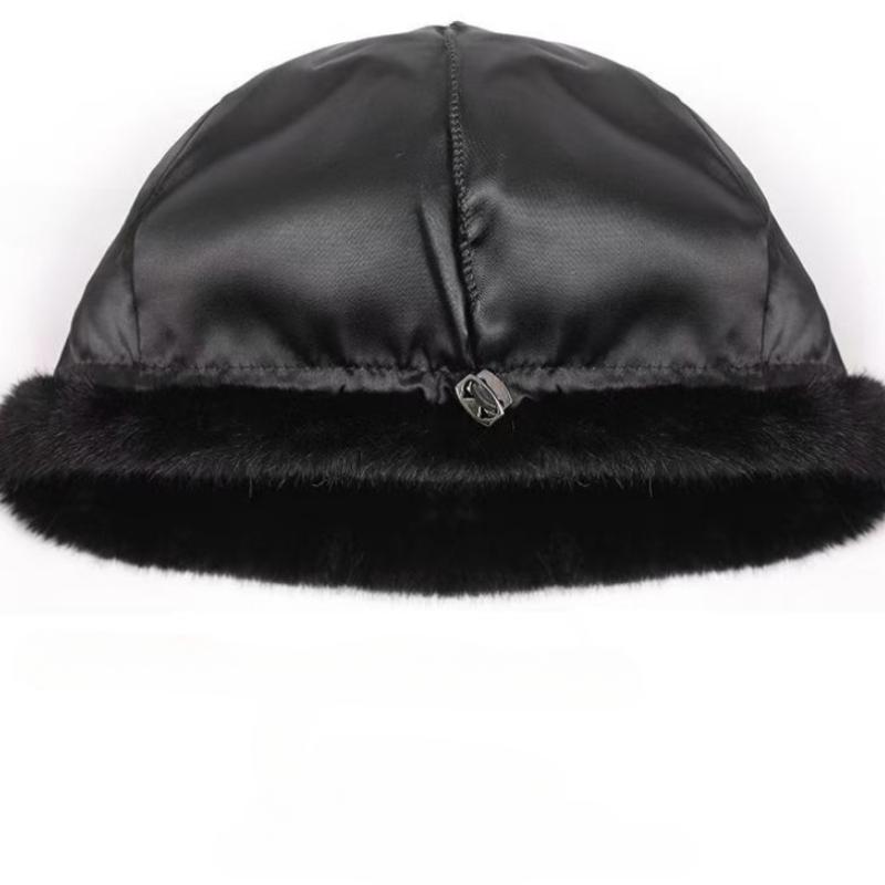 Новая имитация норки меха зимний берет корейская версия модной дикой утолщенной теплой шапки тыквенная шапка