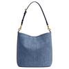 Coach Willow 27 Soft Logo Denim Bucket Bag Women bags Dark-Blue CAT44-B4RHO