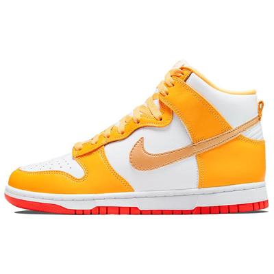Dunk High University Золотые Оранжевые Женские Кроссовки Белые DQ4691-700