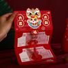 Paper Horse Year Red Envelope Red Color Folding Style Folded Red Envelope 3D Design 6/10 Card Position Chinese New Year Envelope