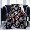 1PC Highway 66 pattern blanket, all season lightweight home office outdoor nap multifunctional blanket