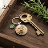 Backpack Decorative Accessory Highland Cow Keychain with Blessing Card Bird Stainless Steel Key Ring Ring Animal Theme Backpacks Handbags