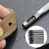 9pcs Leather Hollow Punch Set Belt Hole Puncher Leather Craft Tool 2.5-10mm
