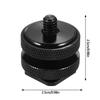 1/4 Double Conversion Screw Flash Metal  Shoe Mounts Camera Flash Adapter Upgrade Photography 2-In-1 General Components Tools