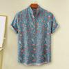 Сохраняйте прохладу и стильность с нашей мужской гавайской рубашкой с цветочным принтом — идеально подходит для пляжного отдыха и повседневной носки!