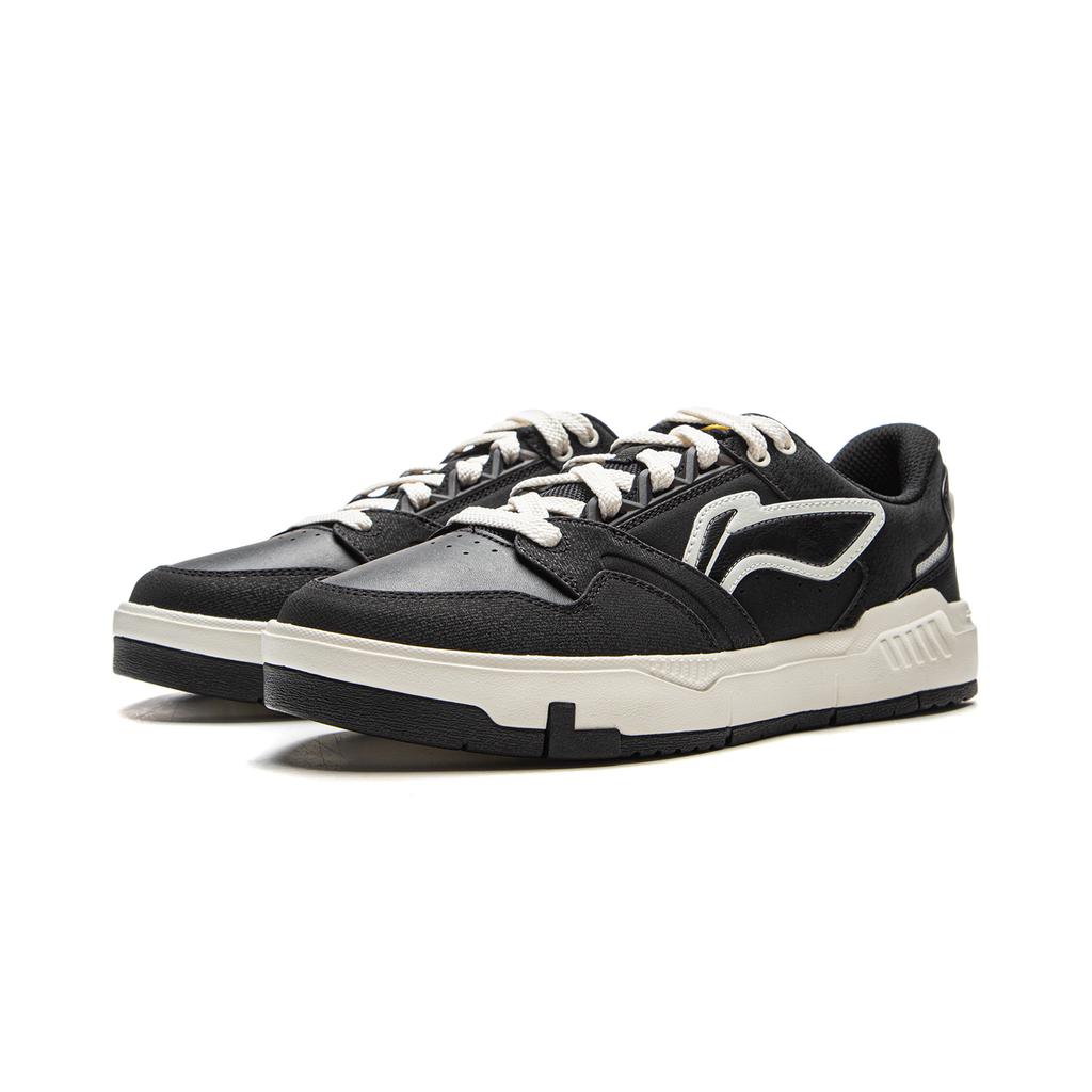 Li Ning Обычные кроссовки для скейтборда 80-х Низкие Мужские Черные AGCV269-2