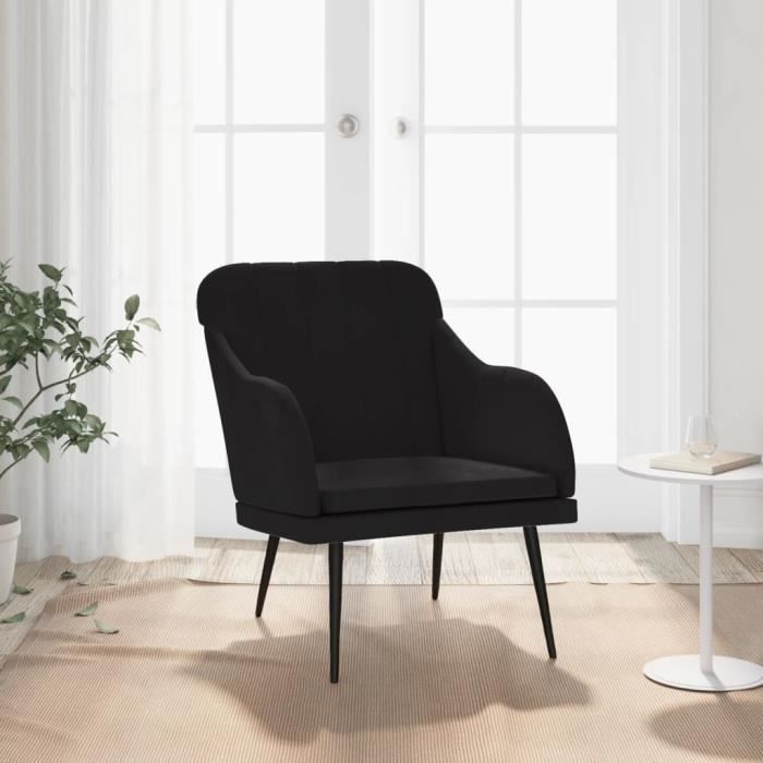 VidaXL Armchair Black 63x76x80 Cm Velvet 351459