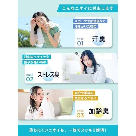 Wilcleans Медицинская салфетка для тела с дезодорантом Большой размер Салфетка от пота Антиперспирант Профилактика запаха подмышек Мужская Высокая емкость 1 шт.