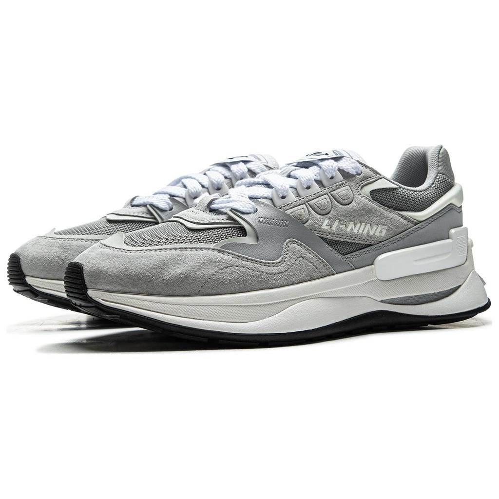 Li Ning 001 Original Aspiration V2 Легкие Повторяющие Удары Низкие Повседневные Кроссовки Мужские Серые AGCV009-2