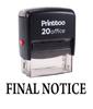 Printtoo Custom Stamp ПОСЛЕДНЕЕ УВЕДОМЛЕНИЕ Самокрасящаяся офисная стационарная резина