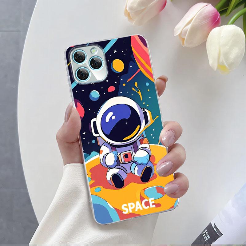 Для Blackview A95 A85 A80S A100 Чехол Роскошный Чехол для Телефона Для Blackview A200 Pro A80 Цветок Прозрачный Мягкий Силикон Защитная Крышка