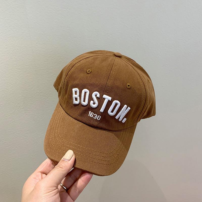 Fashion Letter Children Baseball Cap Embroidery Boys Girls Hip Hop Snapback Hat Summer Adjustable Kids Solid Color Peaked Caps