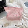 Large Capacity Portable Travel Cosmetic Organizer Wash Bag Embossed Cartoon Cosmetic Bag Women Makeup Bags Skincare Storage Bag