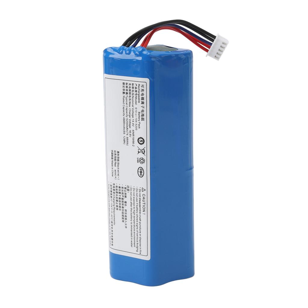 Robot Vacuum Cleaner Battery Rechargeable Short Circuit Overheating Prevention 4800mah Lithium