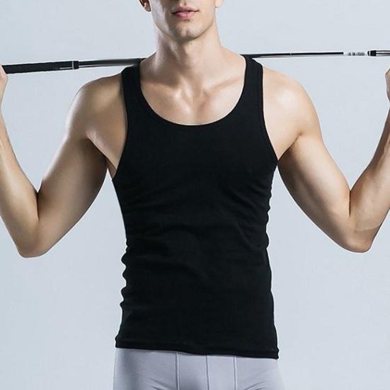 Мужской спортивный жилет с круглым вырезом без рукавов, жилет для фитнеса, облегающий однотонный топ на бретелях, эластичный