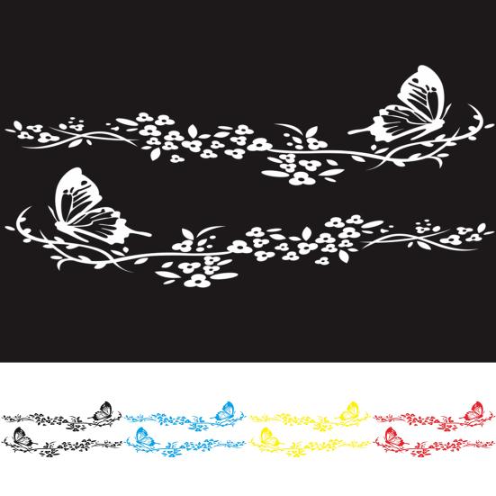 2 шт. изысканный узор автомобиля забавная наклейка внешний стиль декоративный без остатка деликатное качество изготовления