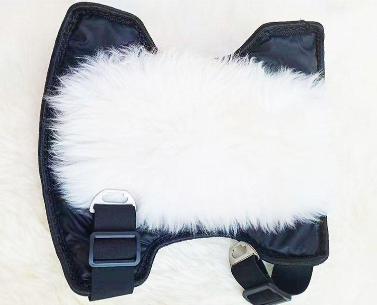 Наколенники из натуральной кожи и шерсти с флисовой подкладкой - Защита от зимнего холода и ветра для езды на мотоцикле и электросамокате