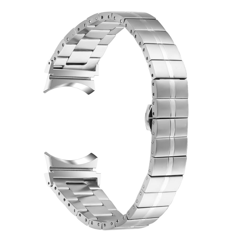 Для Samsung Galaxy Watch6 40мм 44мм/Watch6 Classic 43мм 47мм Ремешок из нержавеющей стали Дизайн линии Запасной браслет на запястье