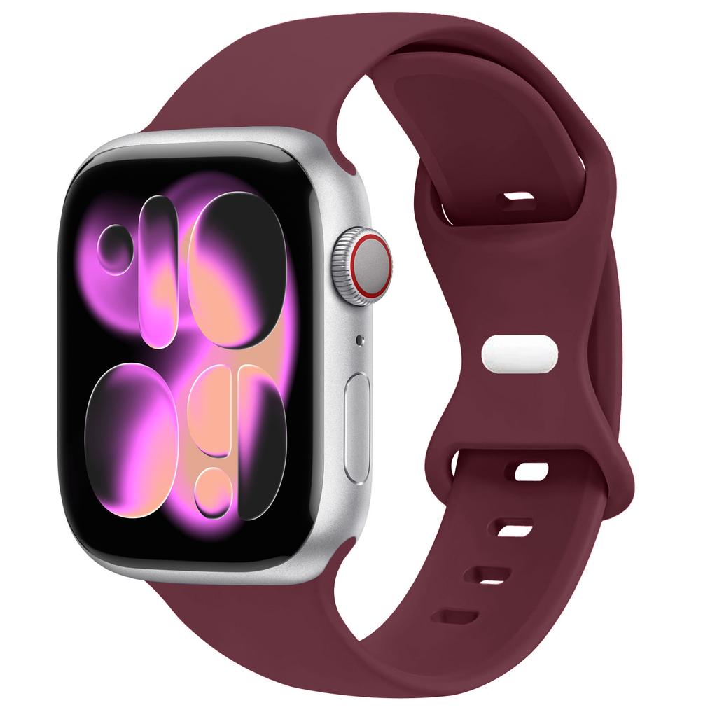 Спортивный силиконовый ремешок для Apple Watch Bands 40мм 44мм 46мм 45мм 41мм 49 42мм Correa Браслет iWatch серия 10 11 9 8 7 ultra 3 SE