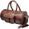 Leather Duffle Bag Travel Carry-on Luggage Overnight Gym Weekender Bag Vintage Brown