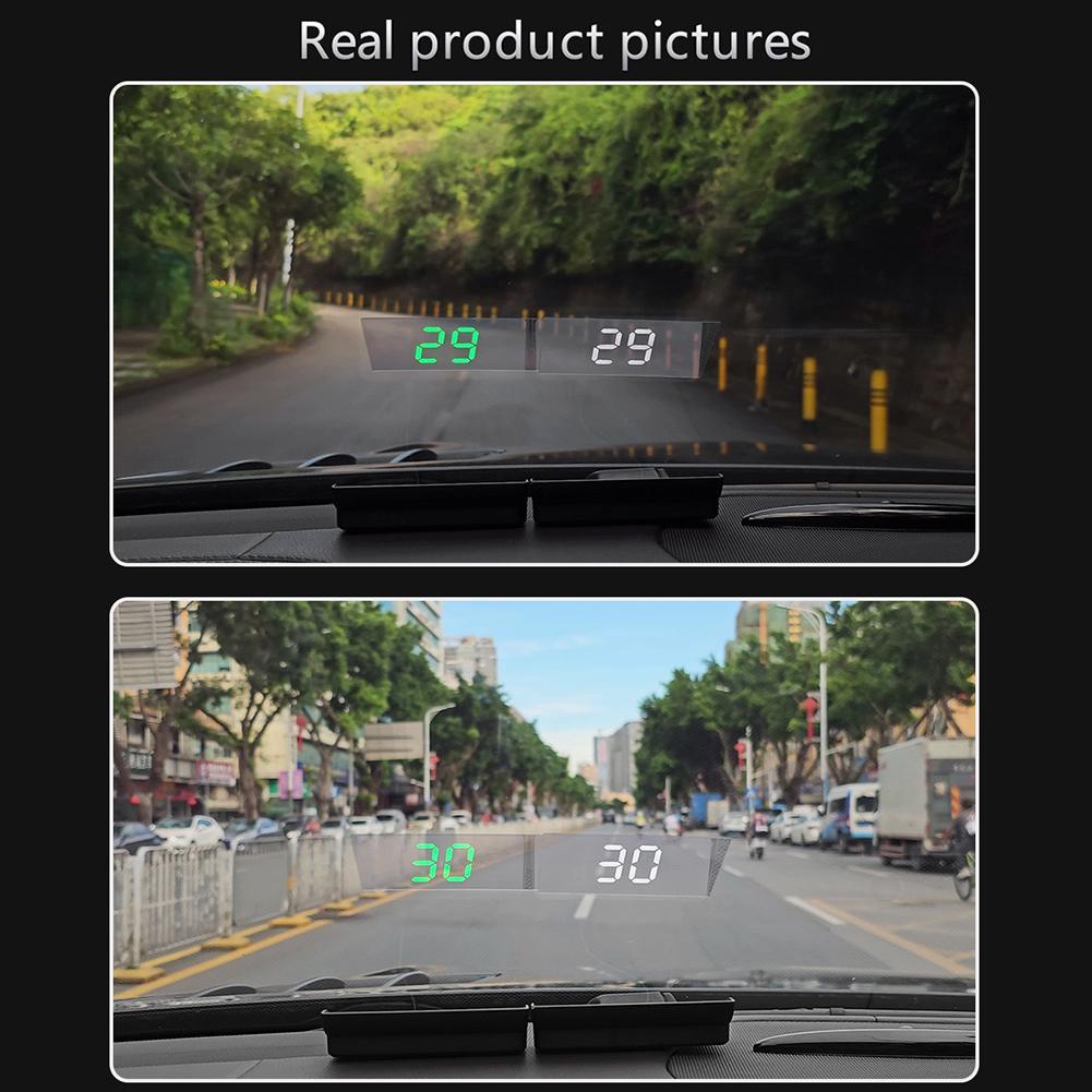 Car Mounted Head Up Display (HUD) Windshield Speed Projector, GPS Digital Speedometer (KMH), Fits All Cars, Solves Distracted