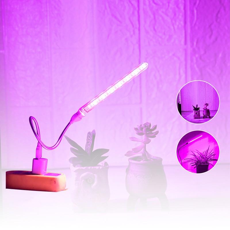 10 Вт светодиодный светильник для выращивания растений USB портативный светодиодный светильник для выращивания растений DC5V полный спектр фитолампа 21 светодиодный вращающийся светильник для помещения