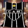 Atlético Mineiro "CAM" Flannel Blanket, Football Club Logo Throw Blanket for Sofa Bed