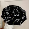 1pc Spooky-patterned Automatic Folding Umbrella, Heavy-Duty 8-Rib Construction, Perfect for Everyday yy251114126