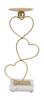 Candle Holder Hearts 14.5X10X32.5 Cm