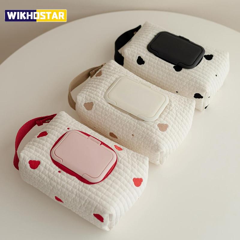 Cartoon Animal Flip Cover Tissue Box Wet Wipes Case Car Hanging Bag Paper Holder Storage Removable Napkin Storage Hanging Box