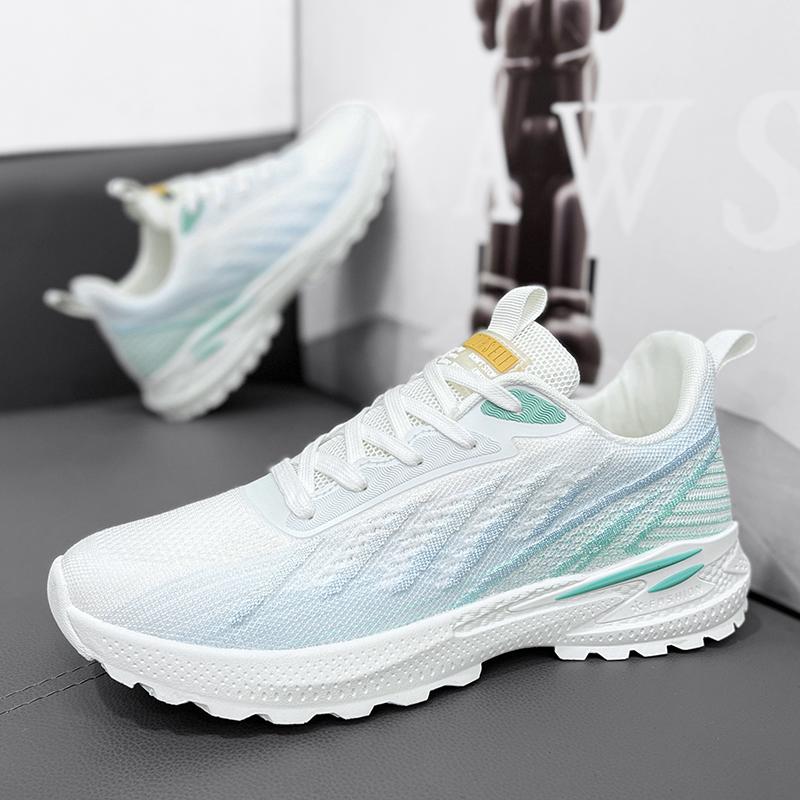 New Casual Training Sneaker Men's Fashion Trend Running Lace Up Lightweight Breathable Mesh Vulcanized Shoes Tenis Masculino