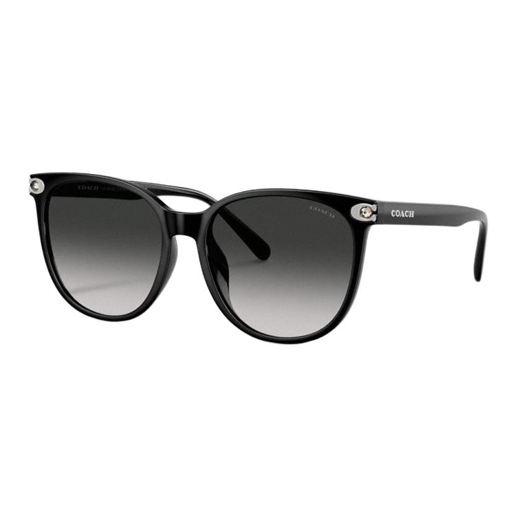 Coach Logo Round Sunglasses Women sunglasses Black CW428-BLK