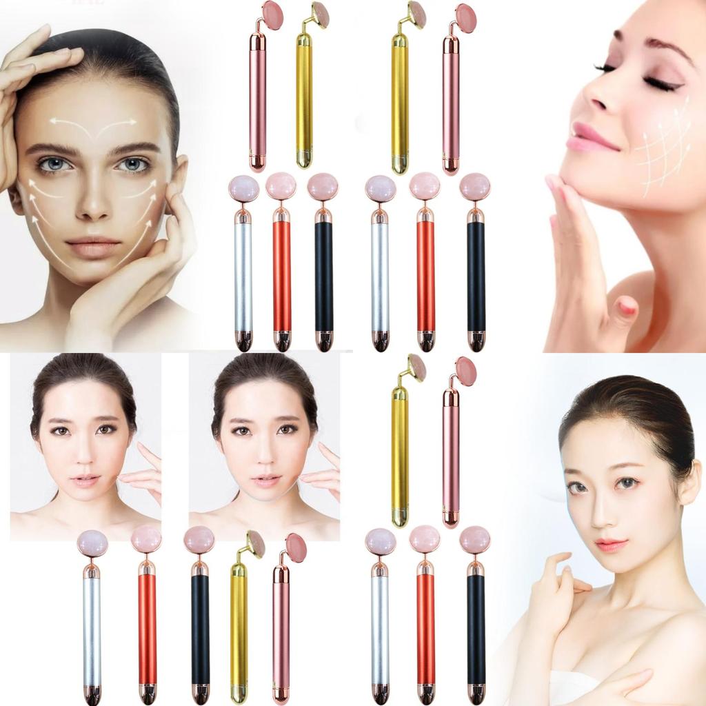 Премиальный электрический нефритовый бьюти-роллер с вибрационной функцией для ухода за лицом и расслабления