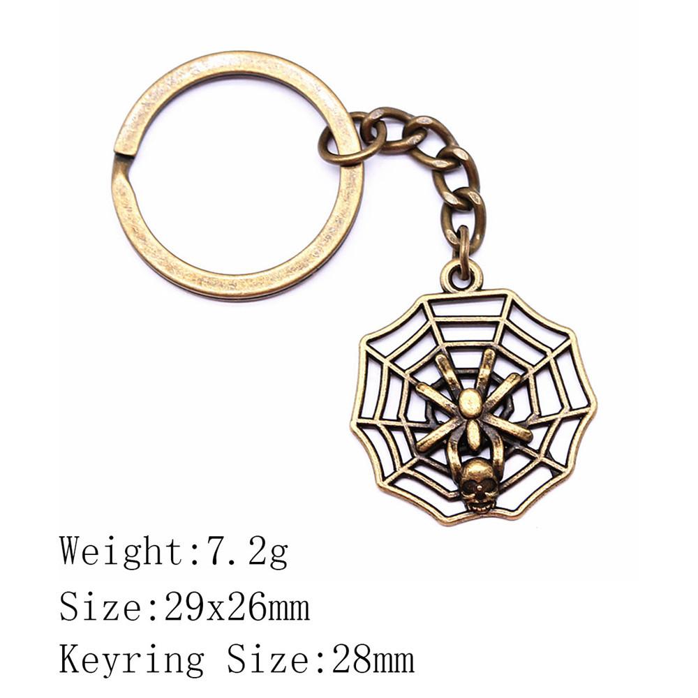 Брелок для ключей на Новый год в виде паука и летучей мыши, дешевые милые вещи, новые брелки