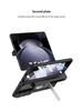 Магнитный кожаный бронированный чехол для Samsung Z Fold 5 с окошком для камеры и держателем для стилуса