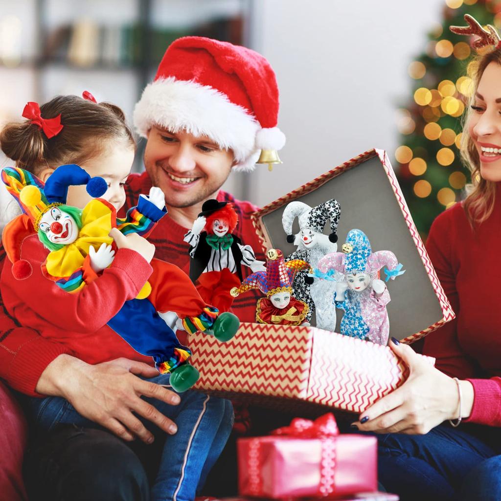 Кукла-клоун из фарфора Maxyoung 14 дюймов, фигурка, игрушка для Рождества, Хэллоуина и дней рождения