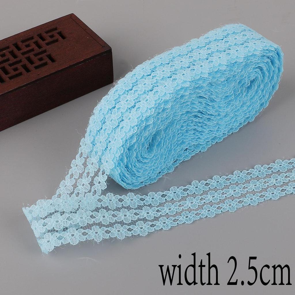 10 ярдов/упаковка 2,5 см неэластичные кружева три ряда сливового кружева DIY серьги ручной работы повязка на голову аксессуары материал