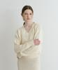 ADAUL Snug Daily V-Neck Knit - Cream