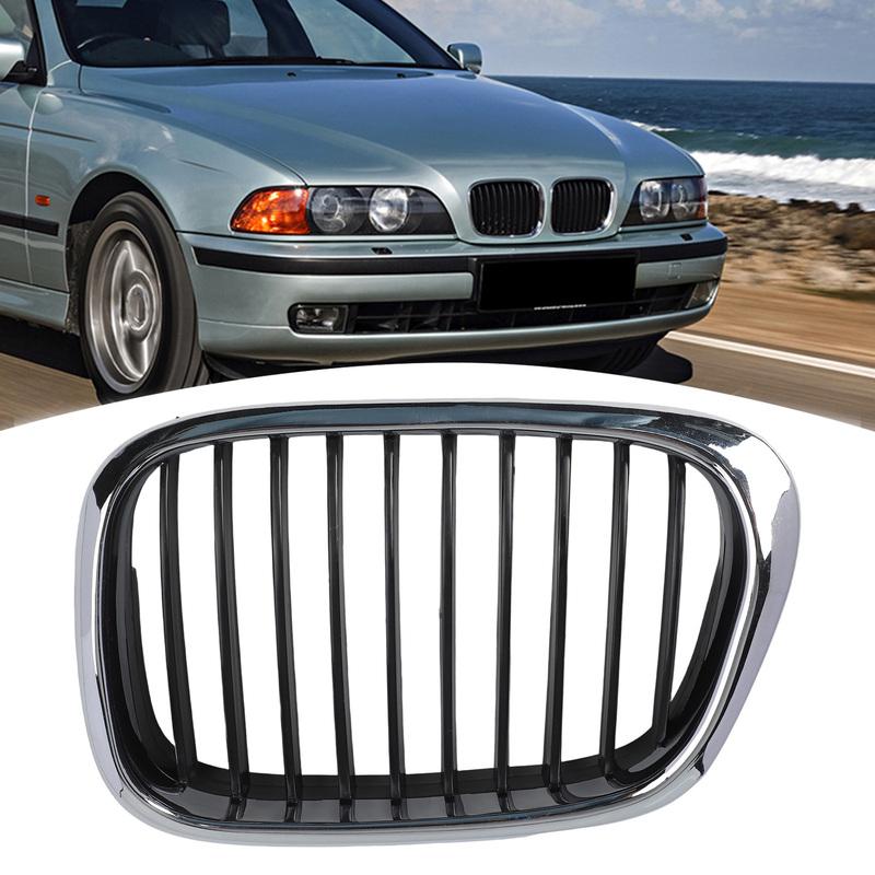 Для BMW Для E39 1997-2003 Передняя решетка радиатора "ноздри" Левая и Правая для Седана 5 Серии 525i 528i 540i M5 OEM Совместимость Хром Черный