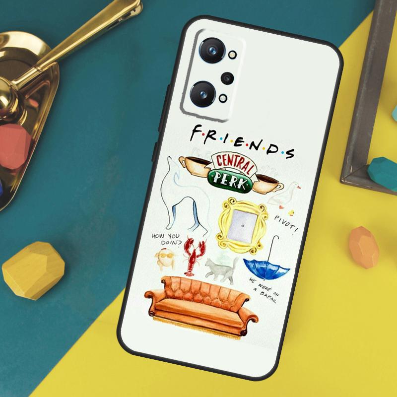 Central Perk Coffee friends Case For Realme GT 7 Pro GT 6 6T 5 C61 C67 C55 C53 C51 C21Y C25S C75 10 11 12 13 14 Pro Plus