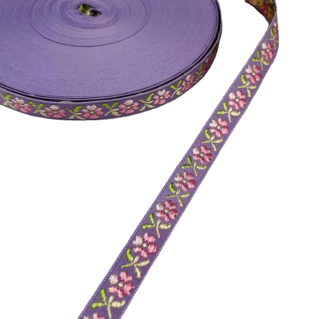 1,2 см этнический стиль маленький цветок жаккардовая тесьма фестиваль декоративная лента ювелирные изделия одежда багаж аксессуары