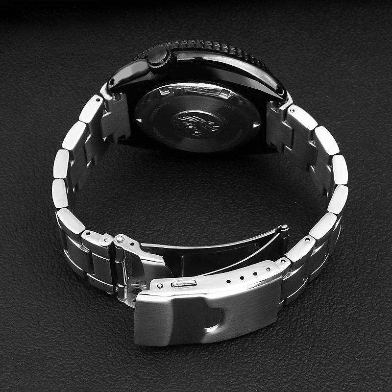 Сплошной стальной ремешок для часов Seiko, металлический ремешок для мужчин, 22 мм, с инкрустацией из перламутра и черепахового панциря, модели SRPE99K1 srpa21 srp777 srpc25
