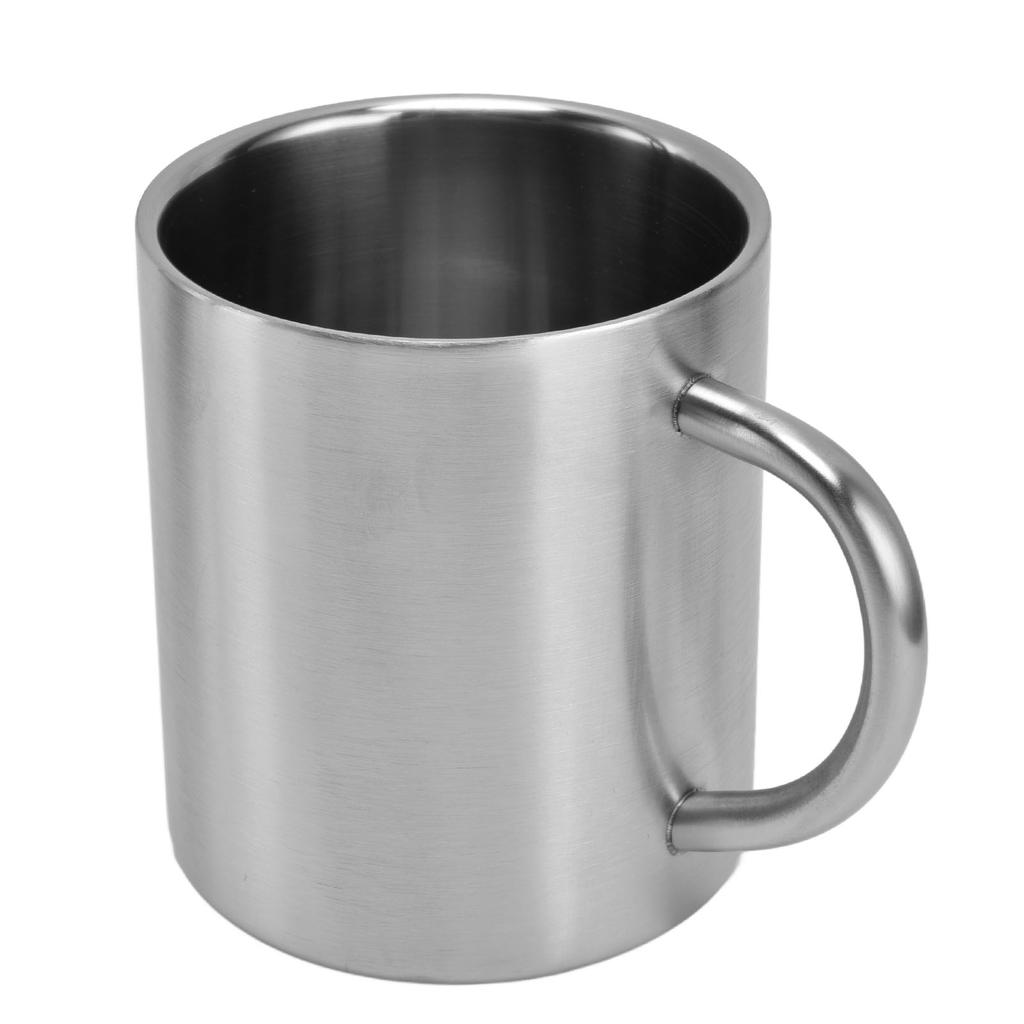 Double Walled Coffee Mugs Stainless Steel Tea Cups for Camping Travel Outdoor Office 410ml