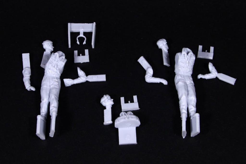 Valkyrie Miniature Modern West German Tank Crew Set 2 1 Bust Resin Kit VM35006 1/35 1970-80s Figures,