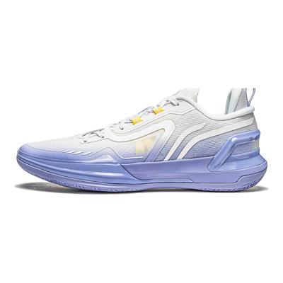 Баскетбольные кроссовки LiNing Blade Assassin 1 Roland Shock Absorbing Non-Slip Lightweight Rebound Low-Top мужские кроссовки Белый Фиолетовый ABPU021-3