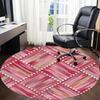 1pc Heart Pattern Office Round Rug, Non-slip, Soft and Durable Office Rug for Interior Decoration, Perfect for Office, Beautiful Decoration yy26031204